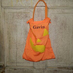 Pottery Barn Kids Jack-O-Lantern Trick or Treat Bag (Gavin) (Q-22)
